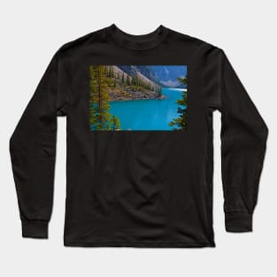 Canada. Canadian Rockies. The magic of Moraine Lake. Long Sleeve T-Shirt